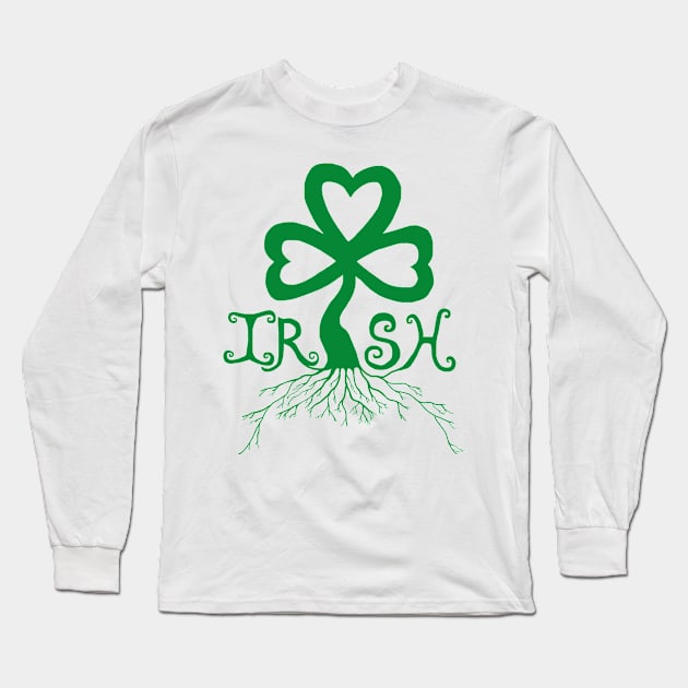 Irish Roots of Saint Patrick's Day Long Sleeve T-Shirt by Art by Deborah Camp